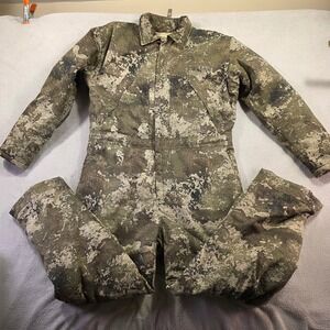 Redhead Coveralls Mens XL Green Strata Camo Insulated Hunting Workwear Outdoor